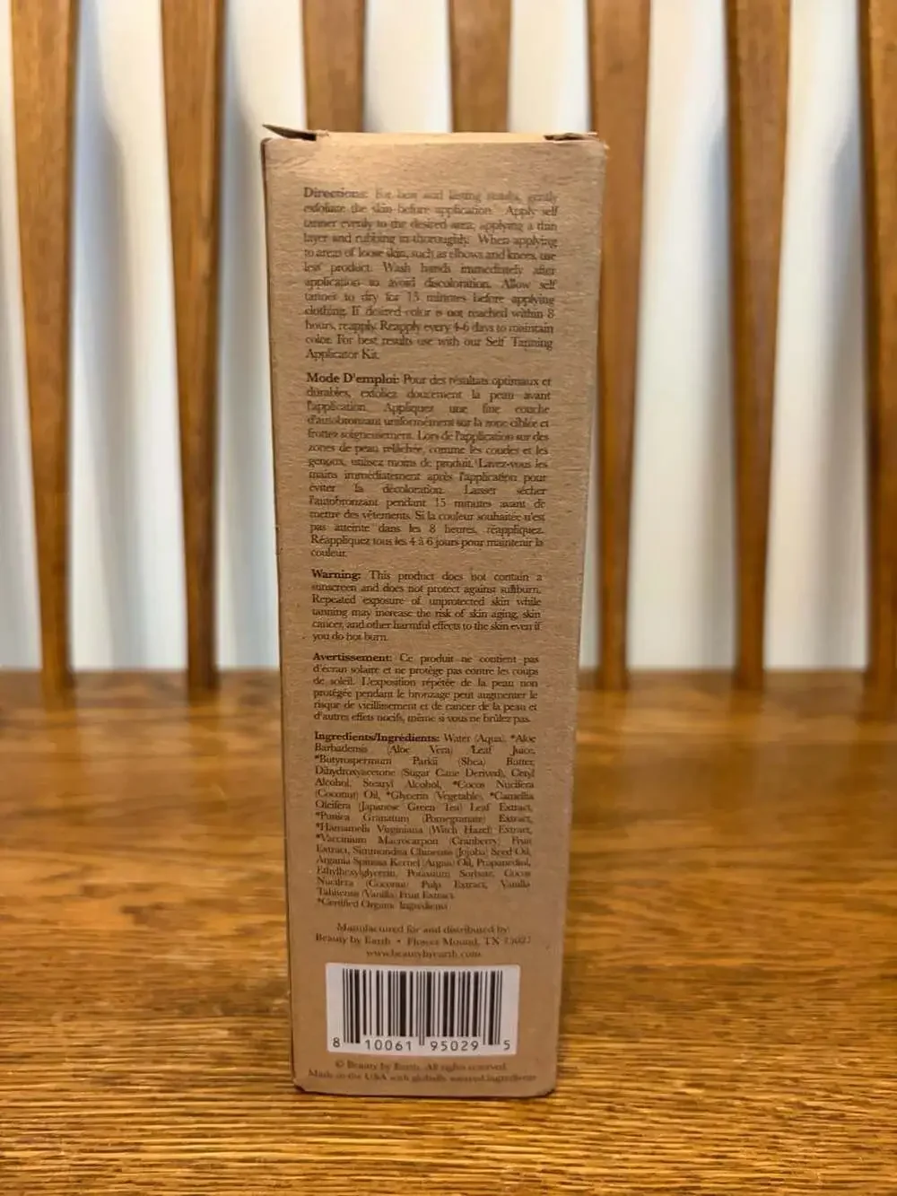 Beauty by Earth Self Tanner Tanning Lotion Light 7.5 fl oz